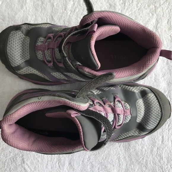 MERRELL Moab FST mid waterproof kids’ hiking shoes. Size 6. - Picture 4 of 11